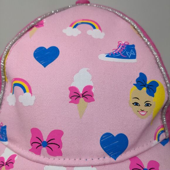 Nickelodeon Girl's Jojo Siwa Strapback Hat Pink One Size Graphic - Picture 4 of 12